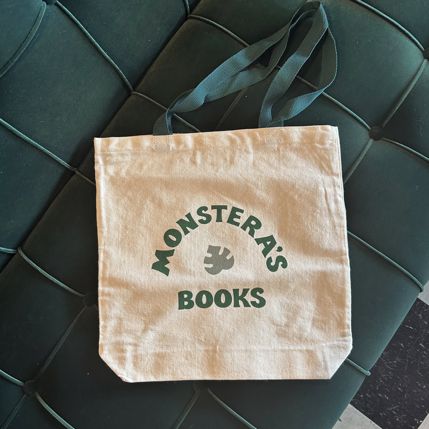 Monstera's Books Canvas Tote Bag