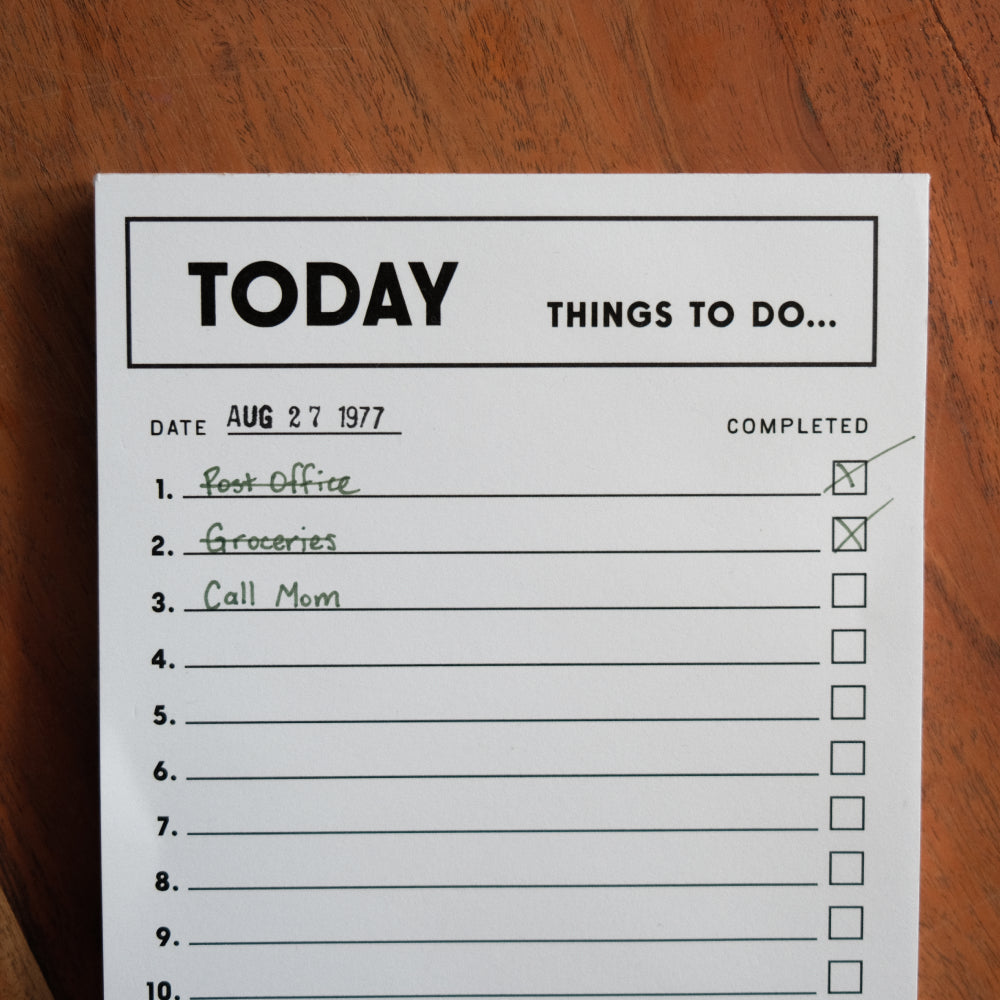 To Do List Notepad - Things To Do