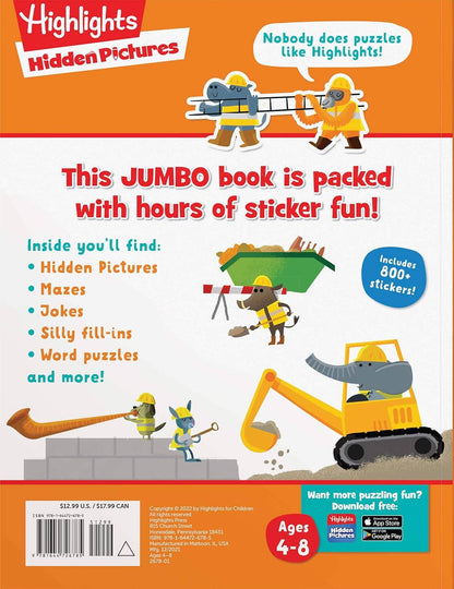 Highlights Jumbo Book of Sticker Puzzles