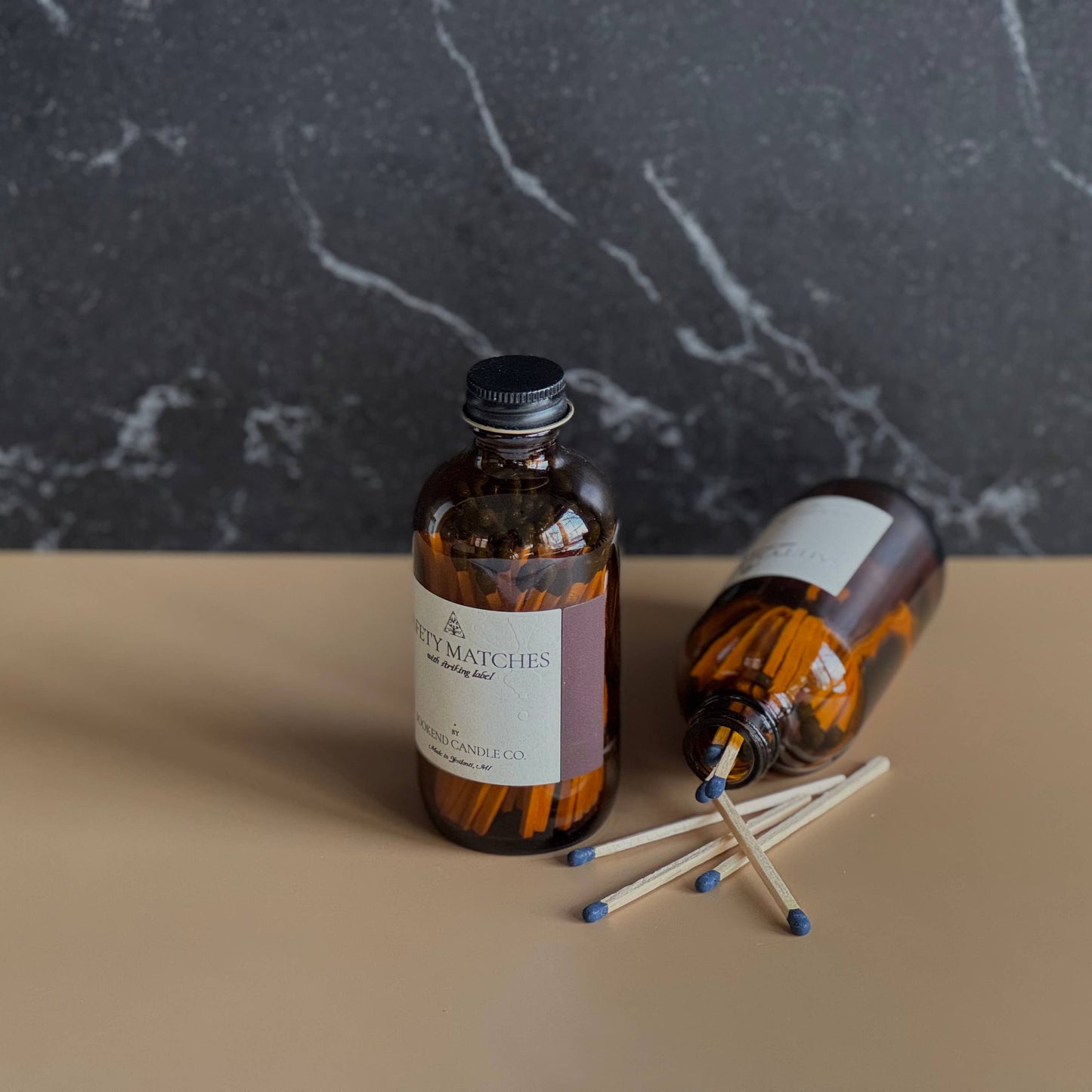 Safety Matches in Glass Jar