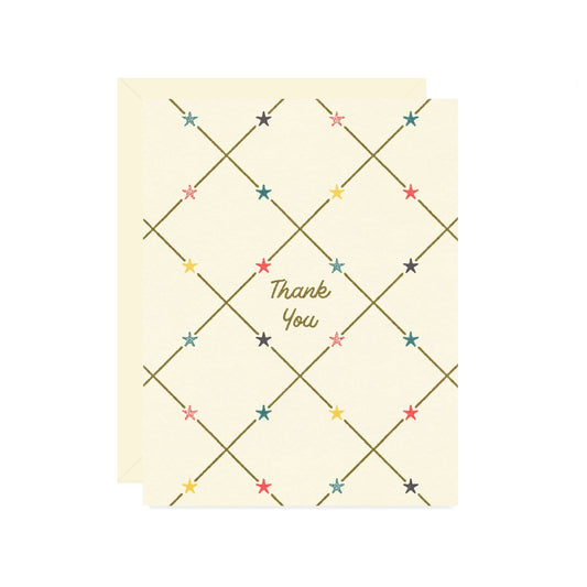 Star Thank You Greeting Card