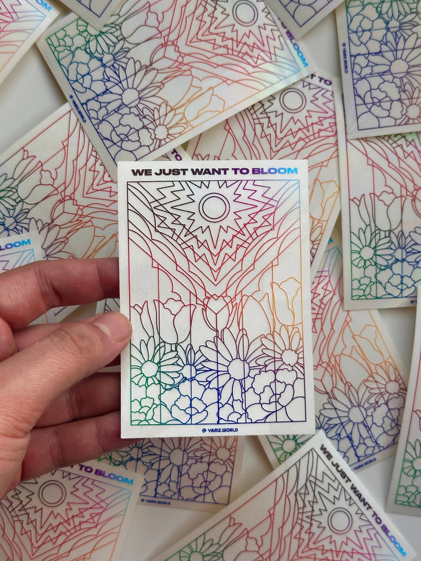 Flower Pride Flag Suncatcher