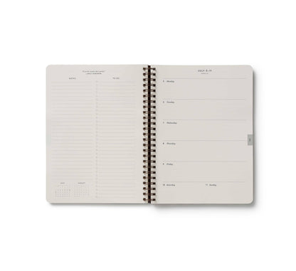2027 Sage Hydrangea 12-Month Softcover Spiral Planner