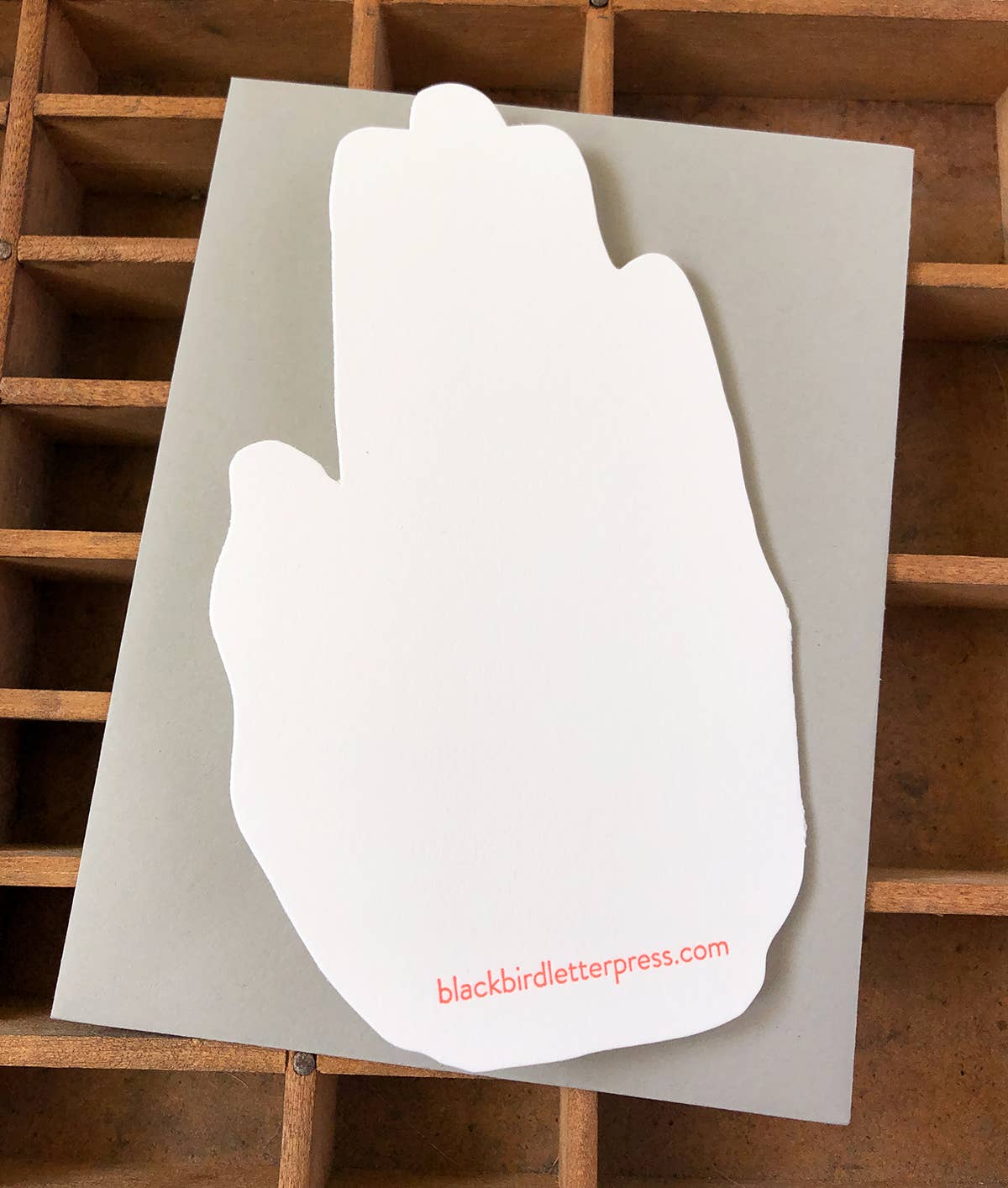 High five hand card