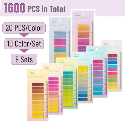 Transparent Sticky Tabs 1600 Count