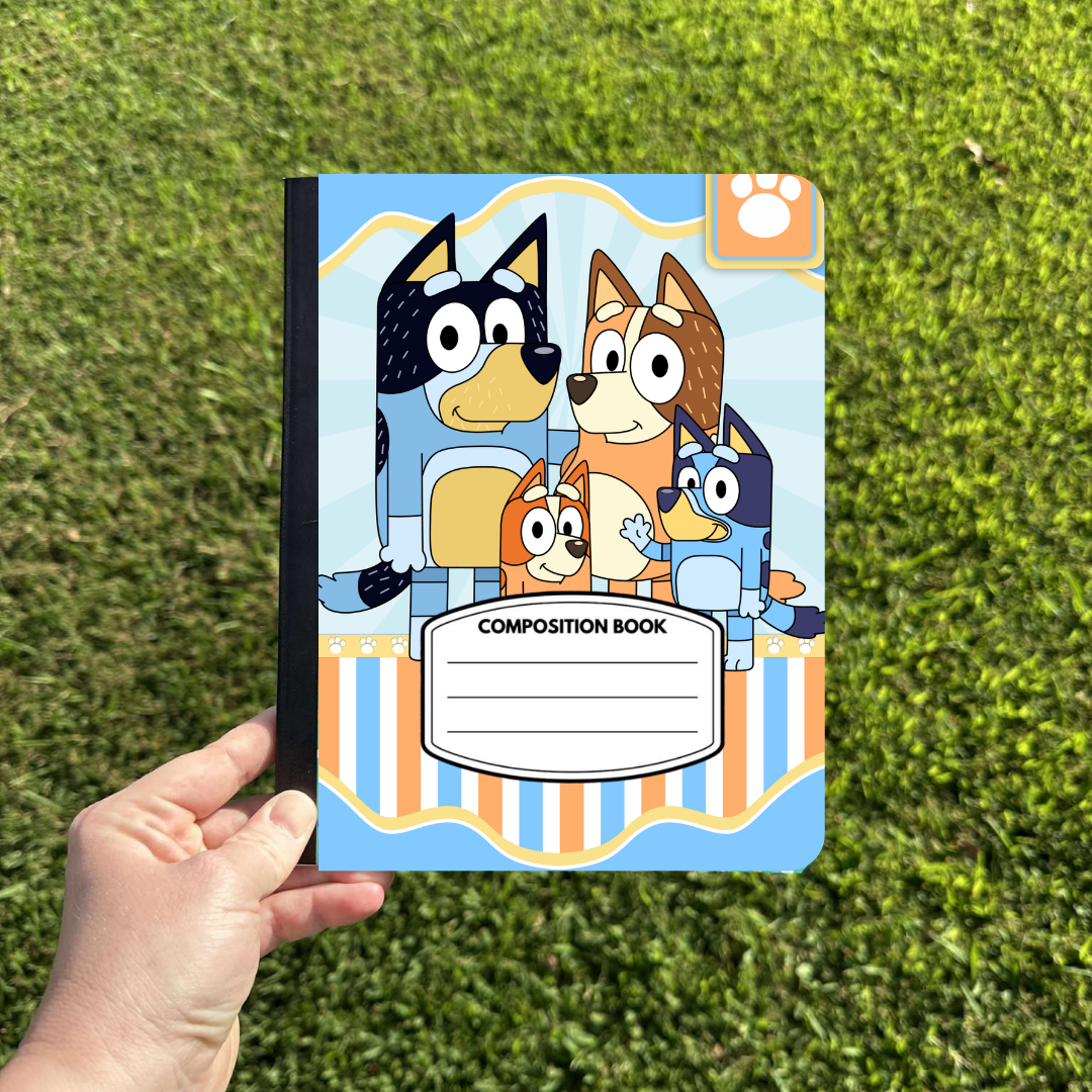 Bluey-Composition Notebook Cover