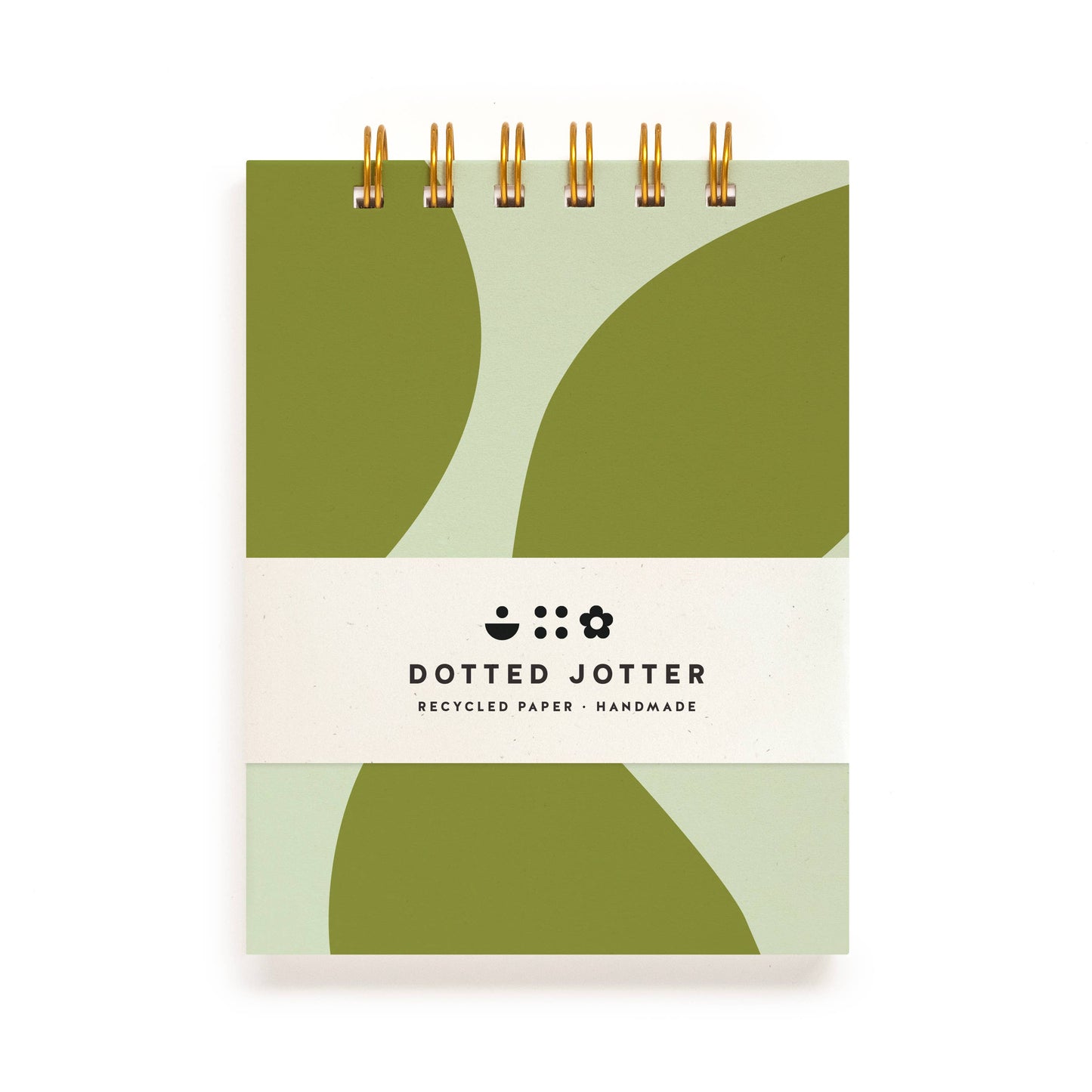 Moss Pebble Dotted Jotter Notebook