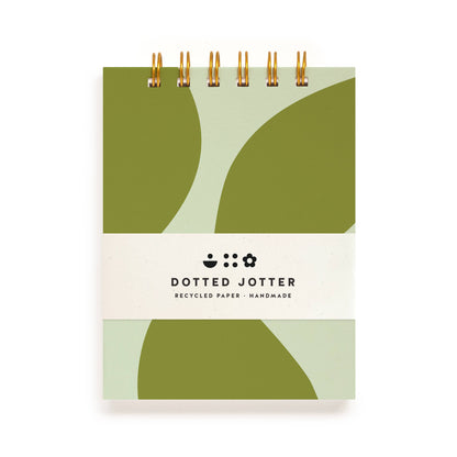 Moss Pebble Dotted Jotter Notebook