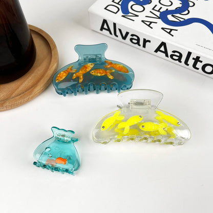Fish Tank Hair Clip,Acetate Claw Clips