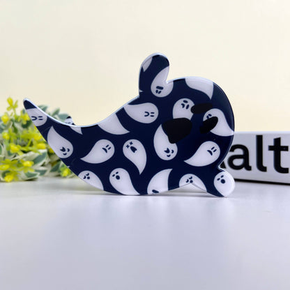 Halloween Cute flower ghost hair claw clip