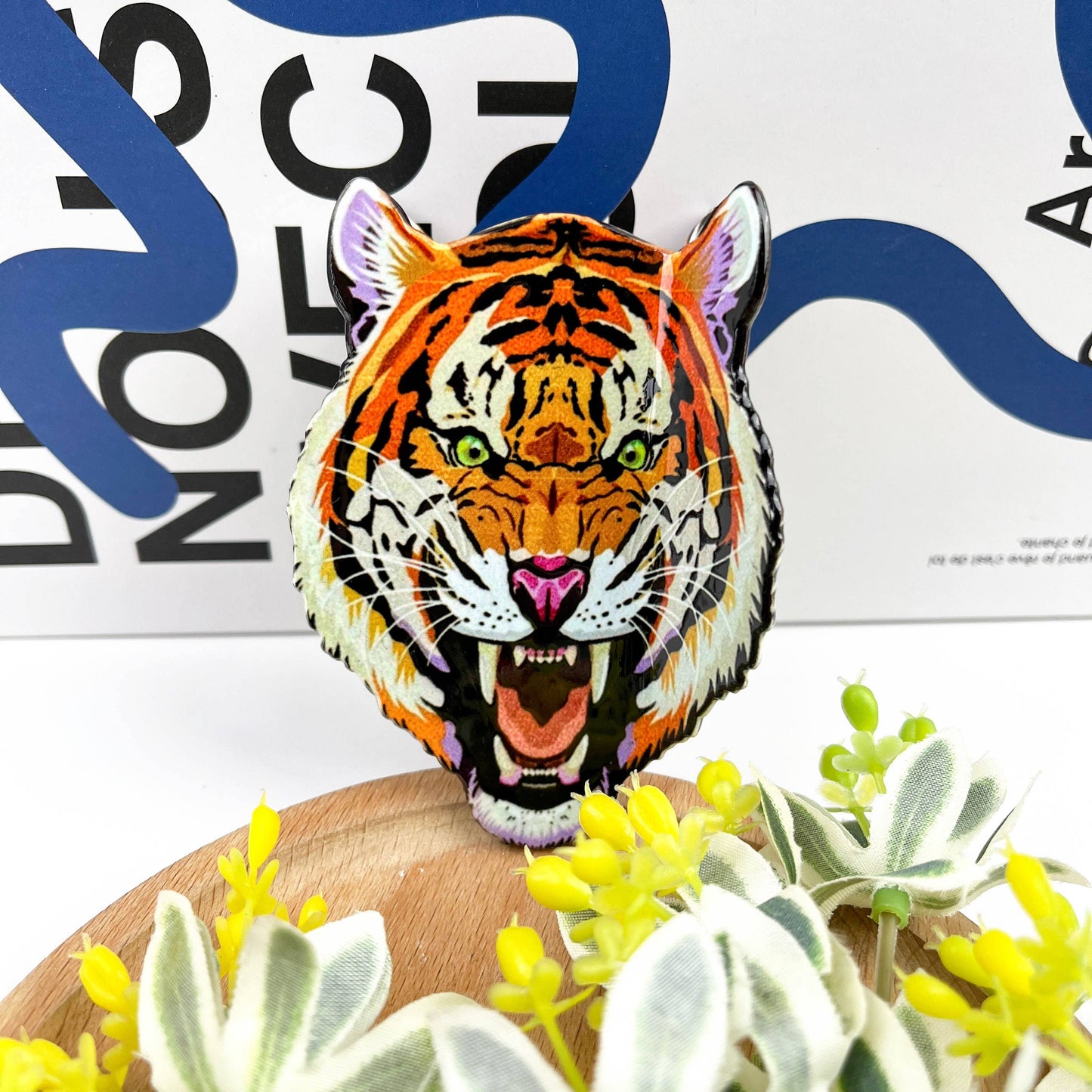 Tiger Head Hair Claw Clip, Cheetah Head Hair Clip