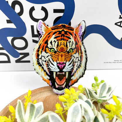 Tiger Head Hair Claw Clip, Cheetah Head Hair Clip
