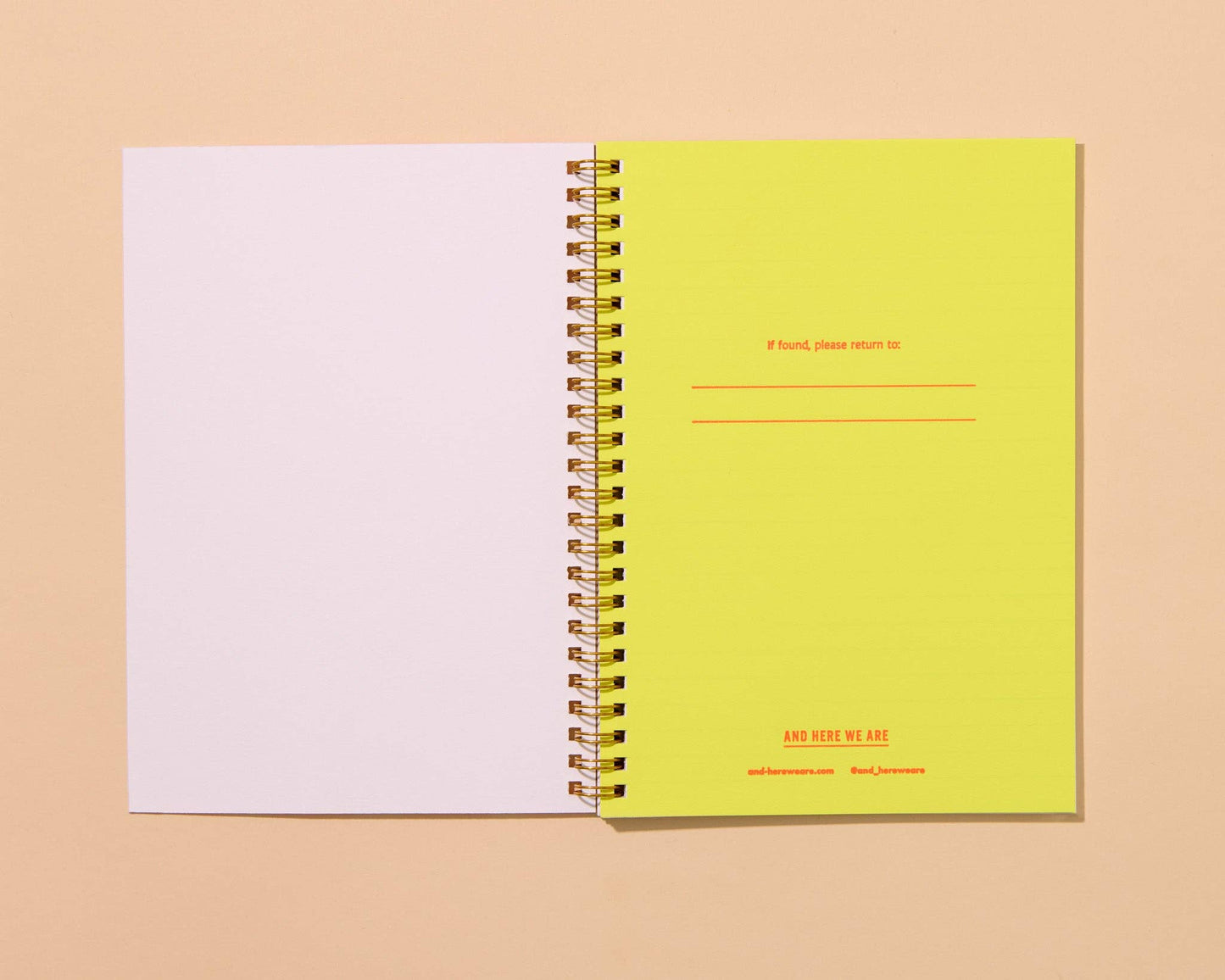 Modern Summer Letterpress Spiral Notebook — Hot Dog Pattern