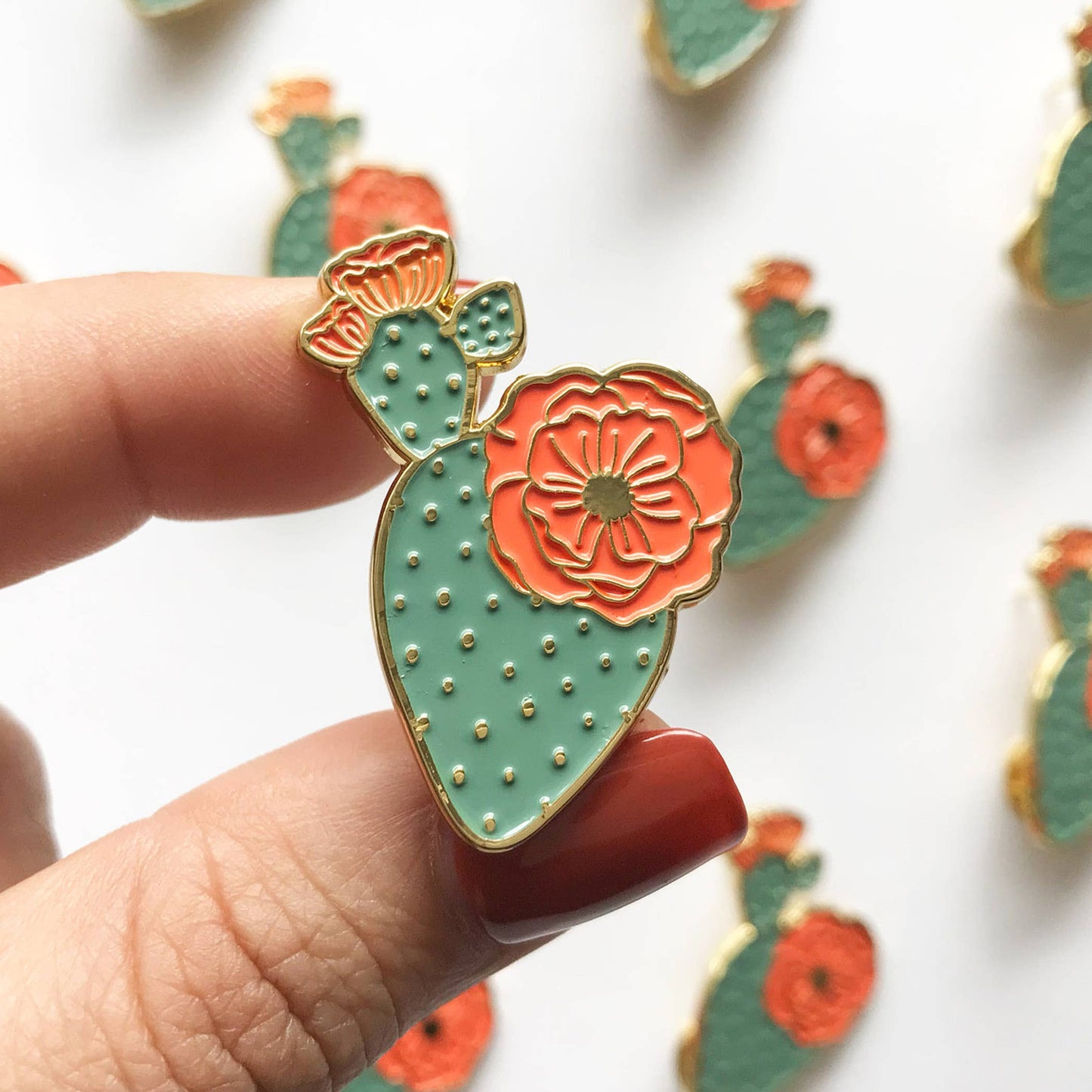 Mercedes Prickly Pear Lapel Pin | Summer Gift + Garden Gift