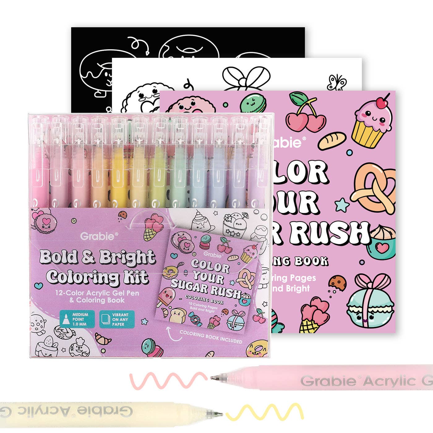 Bold & Bright Coloring Kit - Dessert Color