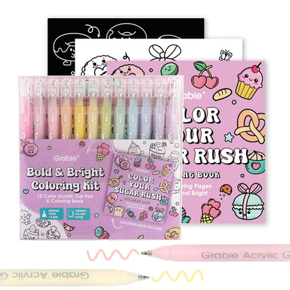 Bold & Bright Coloring Kit - Dessert Color