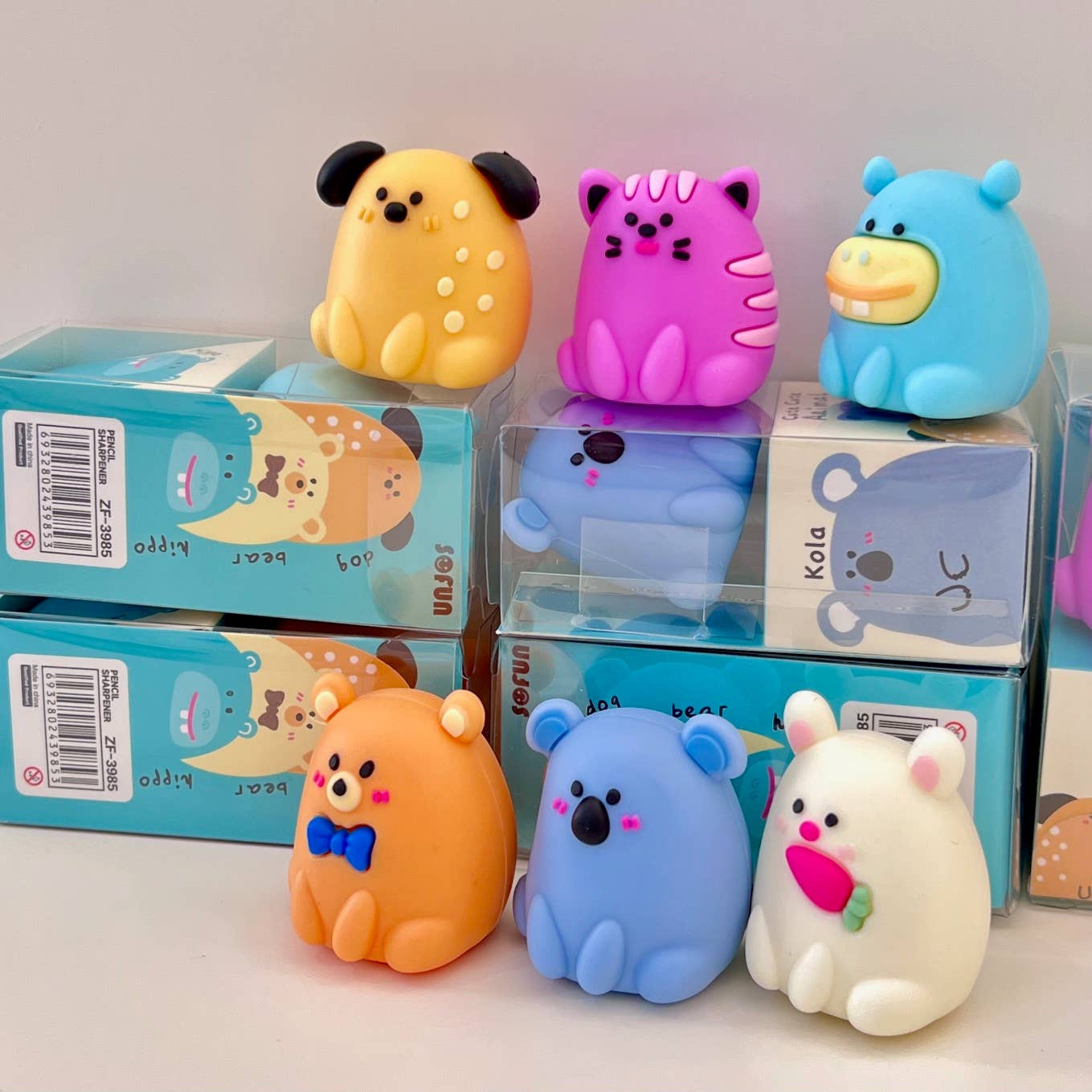 33319 ROUND ANIMALS PENCIL SHARPENER-24