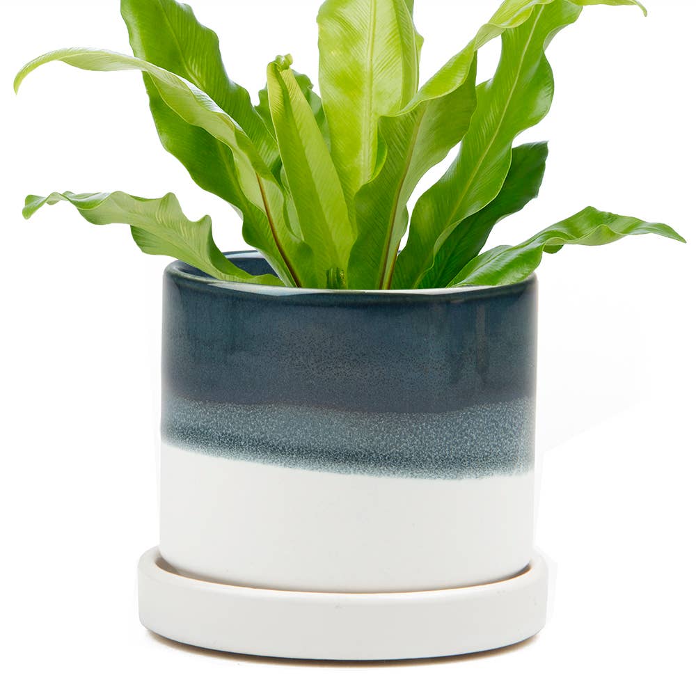 Minute Handmade Ceramic Planter Indoors Pot With Saucer
