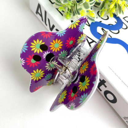 Halloween Cute flower ghost hair claw clip