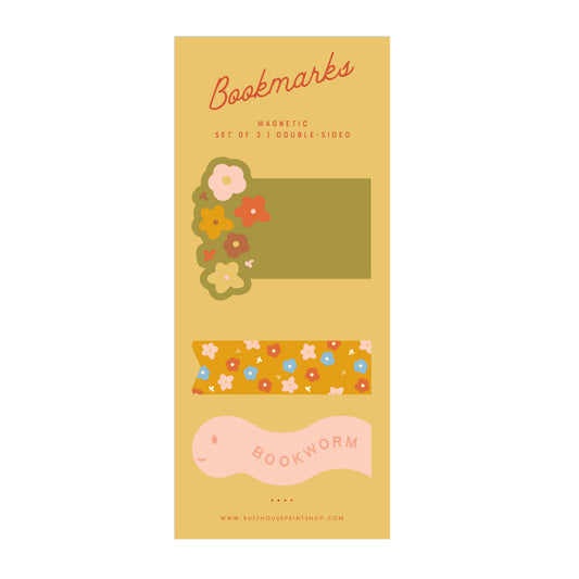 Garden Flower Magnetic Bookmark Set
