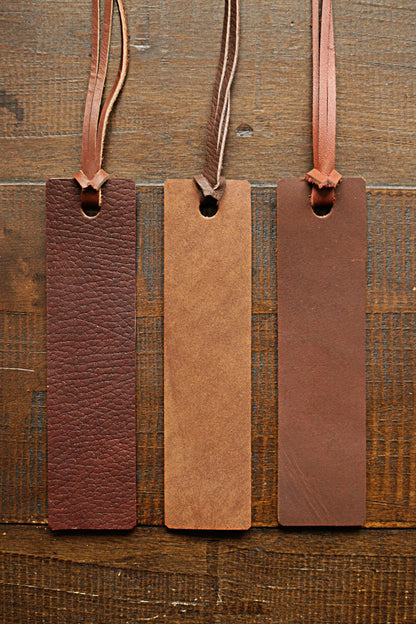 Leather Bookmark - Natural