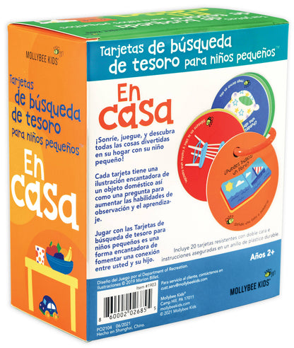 Toddler Scavenger Hunt Cards at Home - Spanish Edition