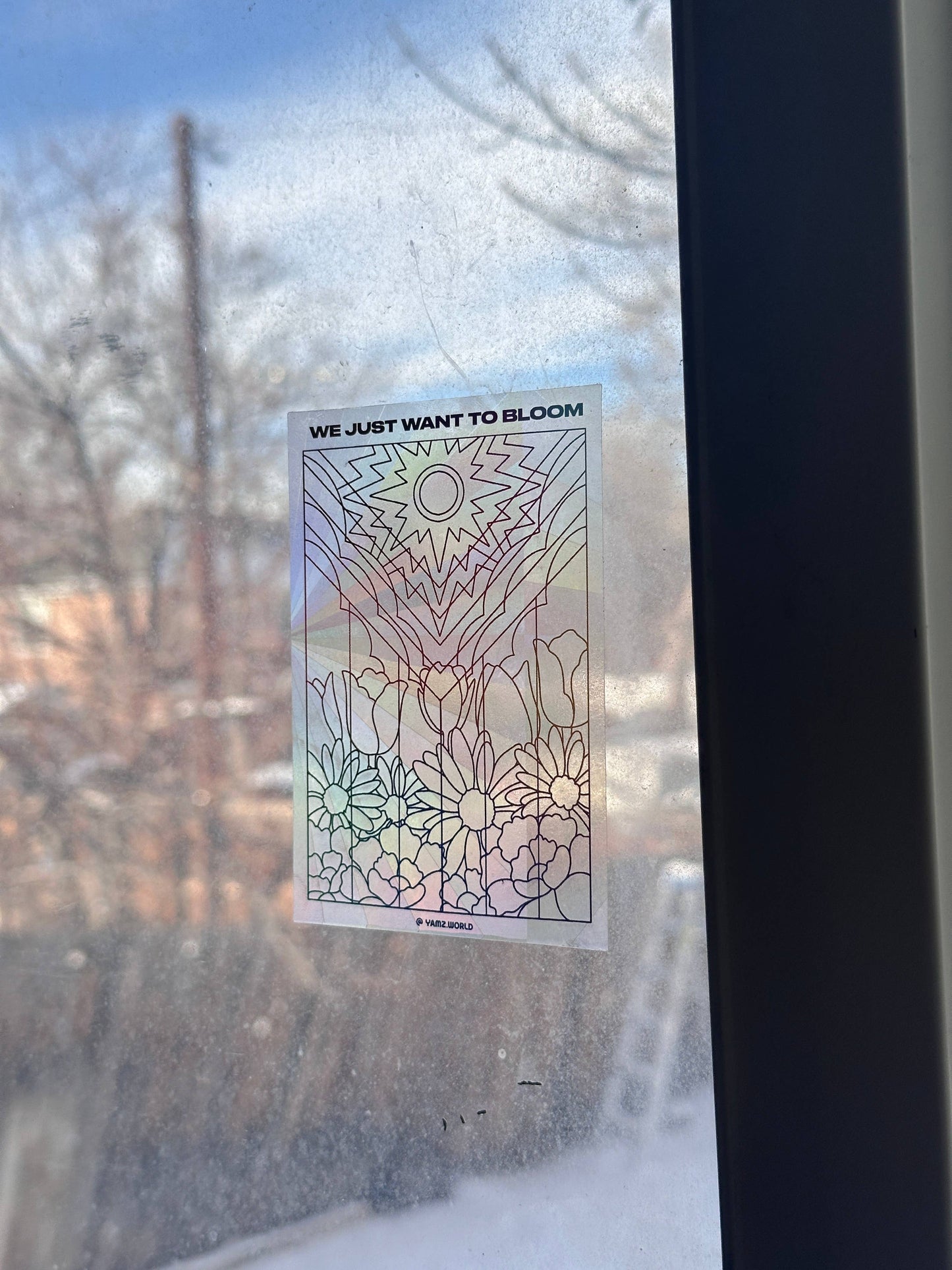 Flower Pride Flag Suncatcher