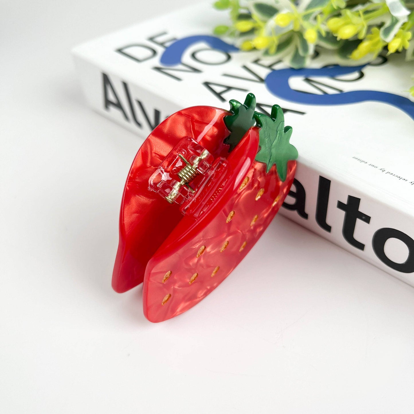 Strawberry Hair Clip,Fruit Claw Clip
