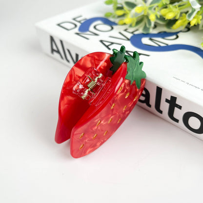 Strawberry Hair Clip,Fruit Claw Clip
