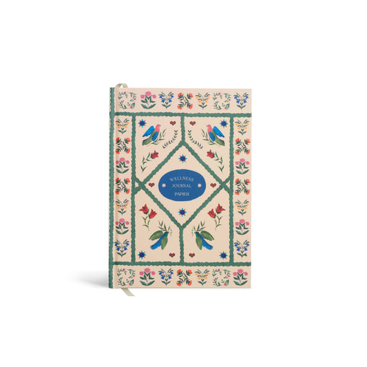 Guided Wellness Journal, A5 Hardcover - Quilted Daydream