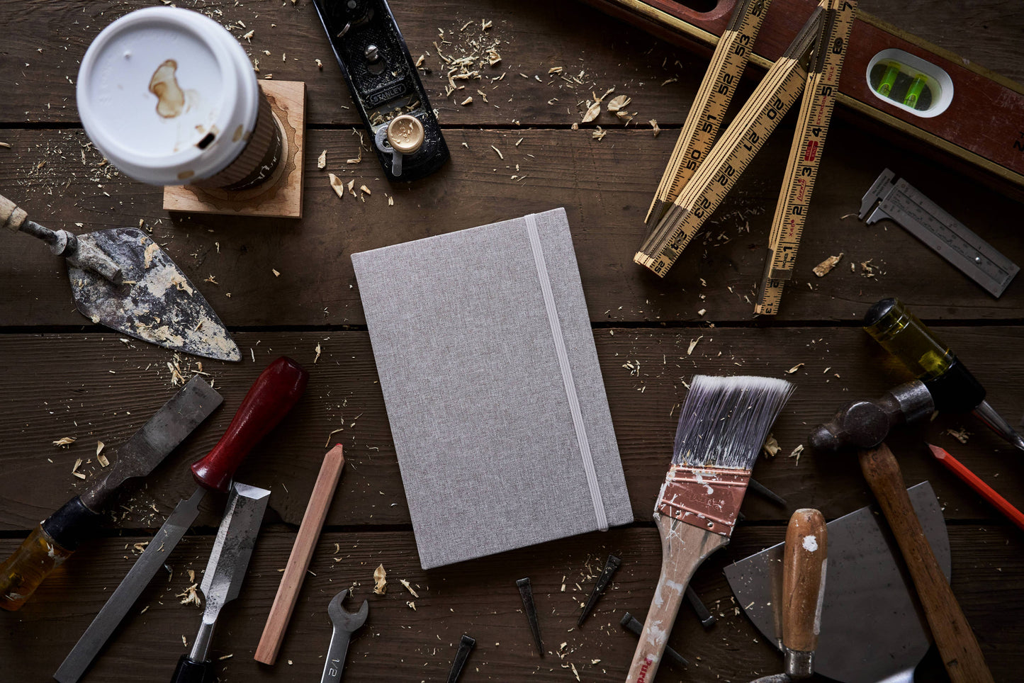 Moderne Hardcover Journal, 224 Quality Blank Pages, 8.5x6"