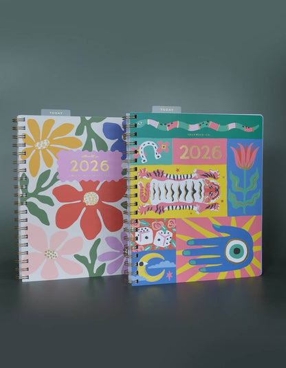 2026 Fullsize Softcover Planner, Primary Blooms