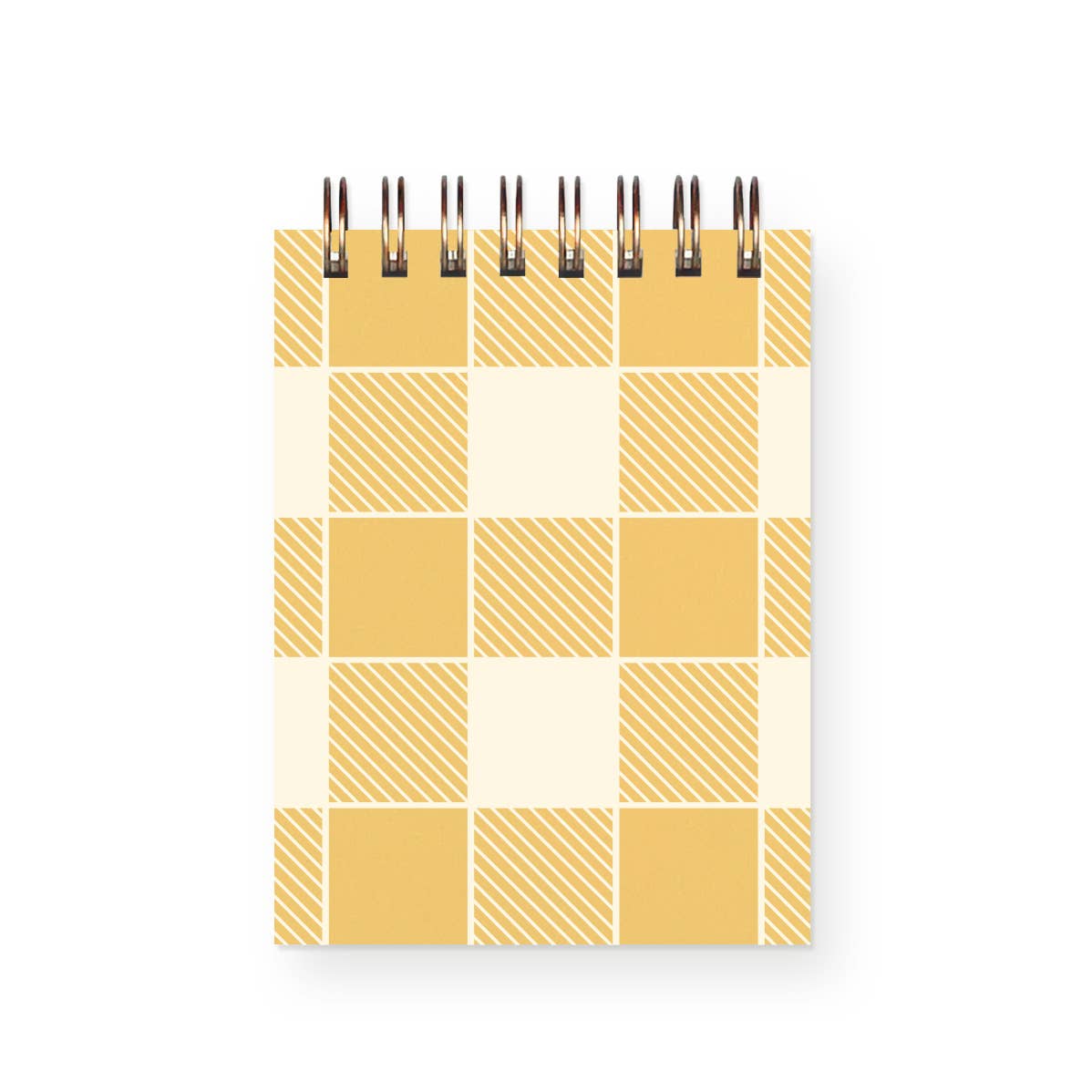 Gingham Pattern Mini Jotter Notebook