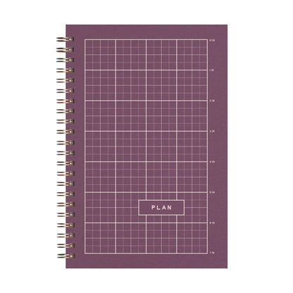 Ruler Grid Undated Weekly Planner Journal