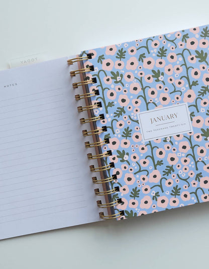 2026 Pocket Size Planner, Coral Floral
