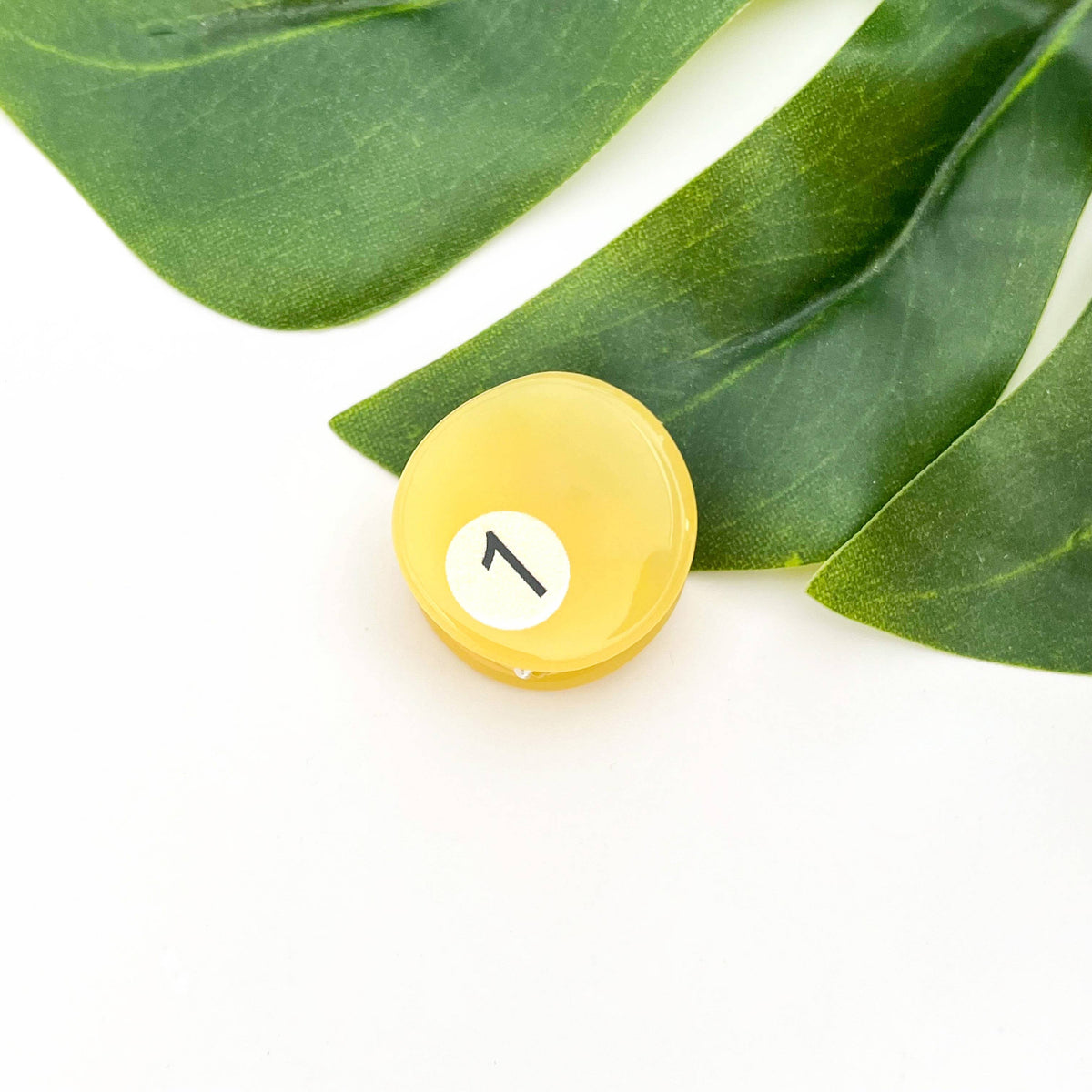 Mini Billiard Ball Acetate Claw Clip, Colorful Hair Clip