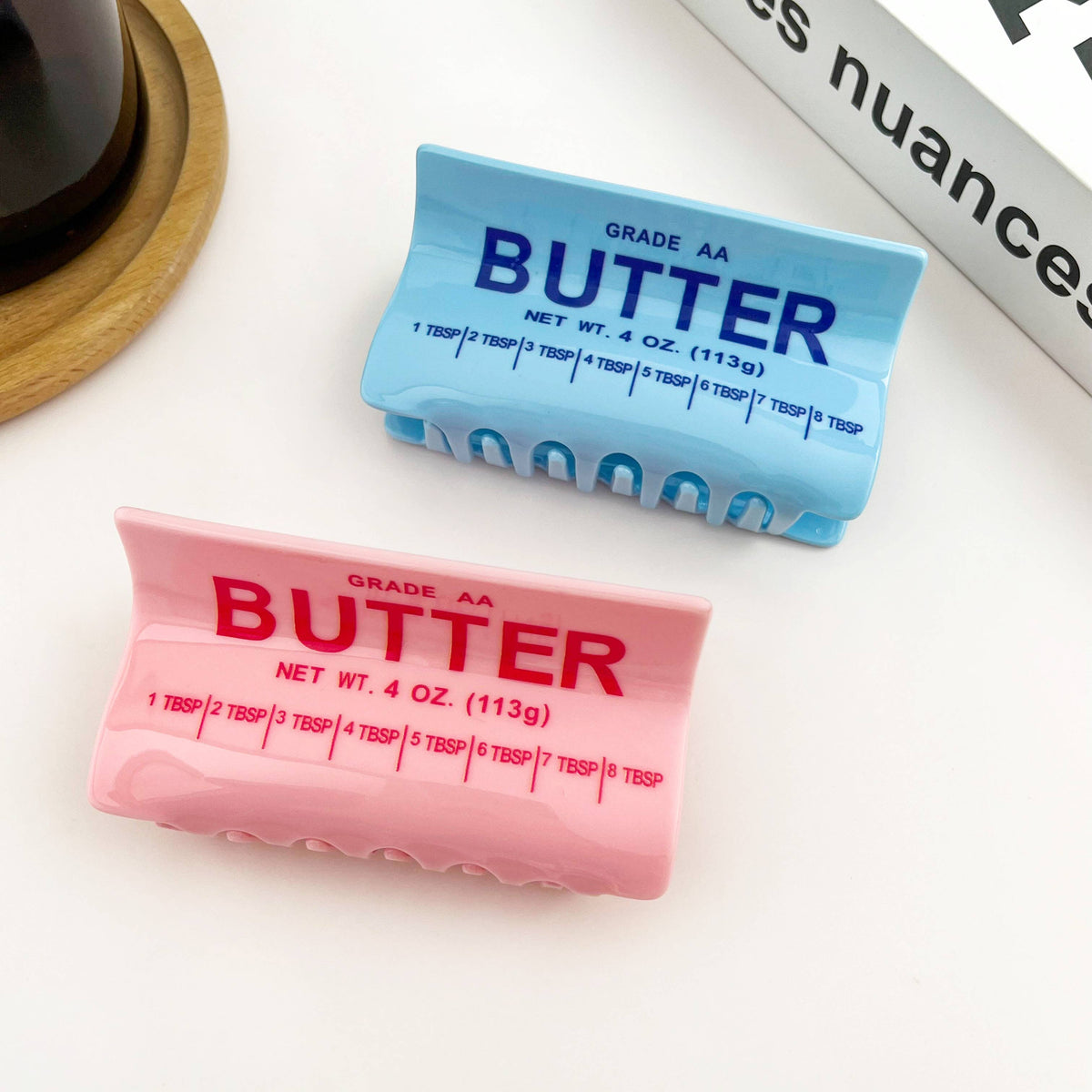 Butter Shaped Hair Claw Clip, Creative Food Hair Clip