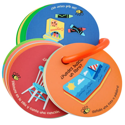 Toddler Scavenger Hunt Cards at Home - Spanish Edition