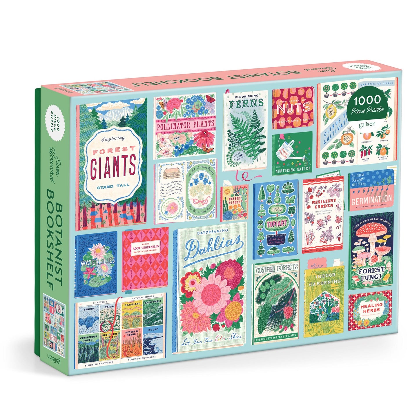 Ever Upward Botanist Bookshelf 1000 Piece Puzzle