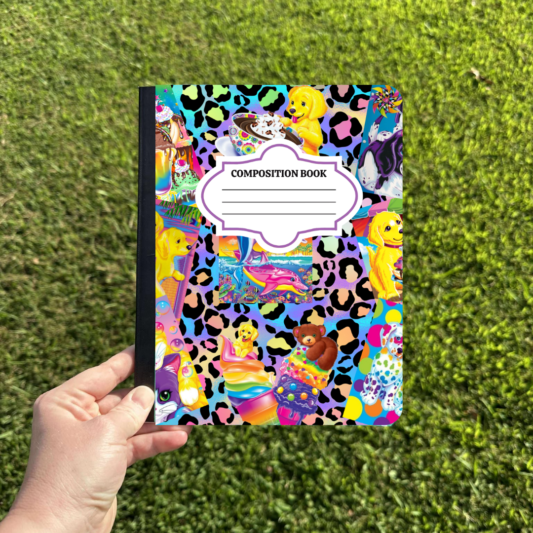Neon Animals-Composition Notebook Cover