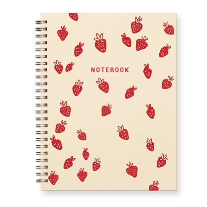 Strawberry Pattern Journal : Lined Notebook