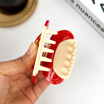 Cute Fat Mushroom Claw Clip, Playful Food-Shaped Hair Clip