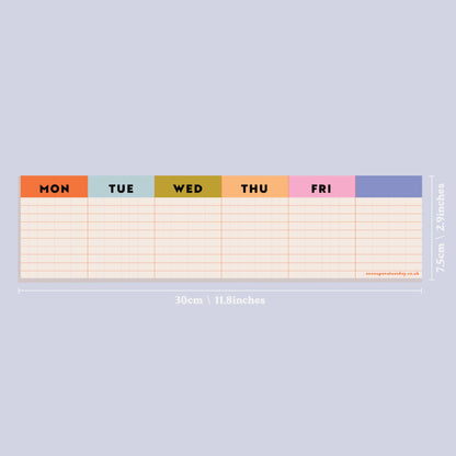 Keyboard Weekly Planner Pad