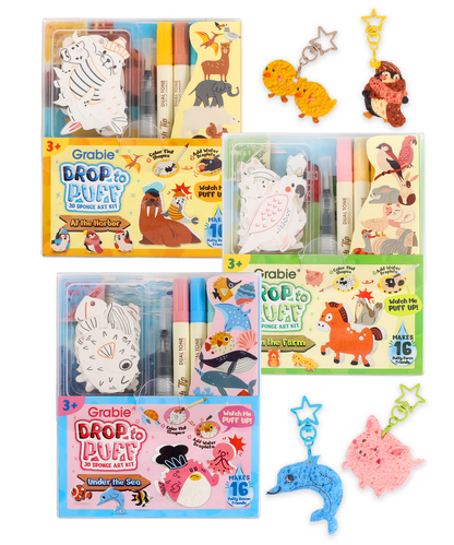 “Drop to Puff” 3D Sponge Art Kit