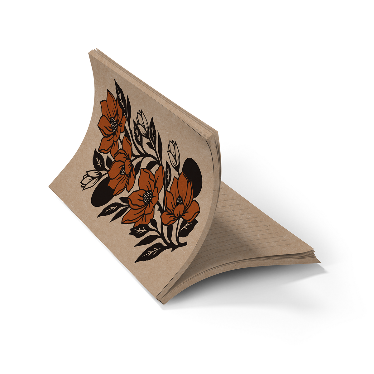 Magnolias Kraft Classic Layflat Notebook KLC2726KL