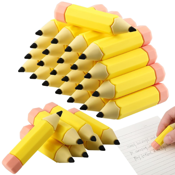 Jumbo Pencil-Shaped Erasers