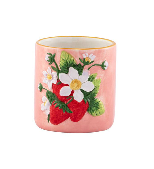 Strawberry Floral Planter - Summer Fruit Design #34079