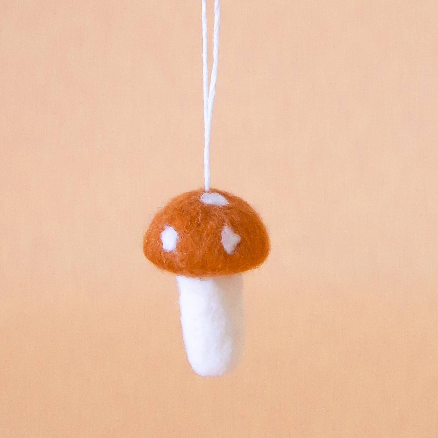 Holiday Mushroom Ornament | Brown