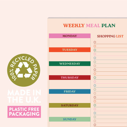 A5 Meal Planner & Shopping List | Work Hard, Play Nice