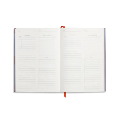 Page a Day Planner, Undated, A5 Hardcover - Floral